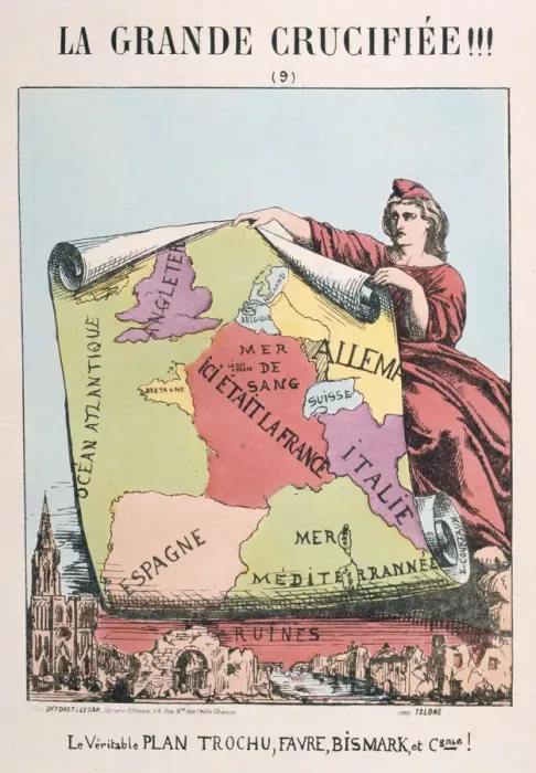 Framed Print : Allegory of Republican France, 1871. Artist: E Courtaux Framed Print : Allegory of Republican France, 1871. Artist: E Courtaux