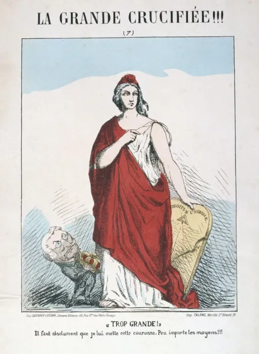 Framed Print : Allegory of Republican France, 1871. Artist: E Courtaux Framed Print : Allegory of Republican France, 1871. Artist: E Courtaux