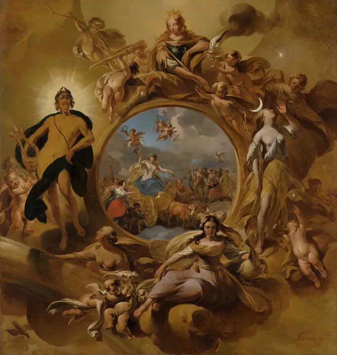 Framed Print : Allegory of Spring. Creator: Nicolaes Berchem Framed Print : Allegory of Spring. Creator: Nicolaes Berchem