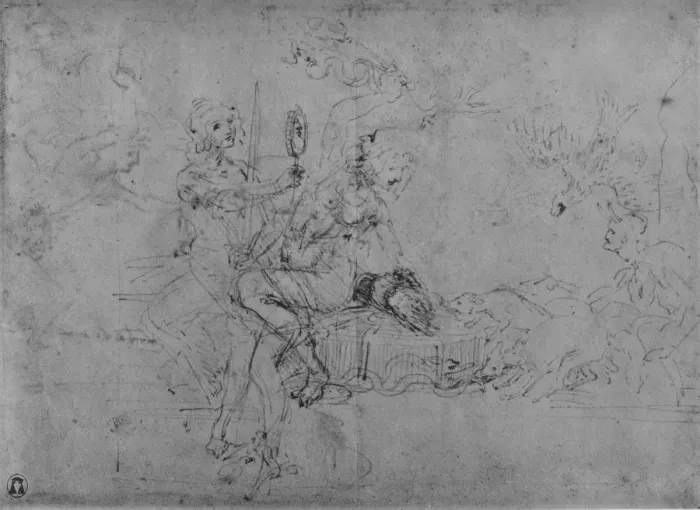 Framed Print : An Allegory of Statecraft, c1480 (1945). Artist: Leonardo da Vinci Framed Print : An Allegory of Statecraft, c1480 (1945). Artist: Leonardo da Vinci