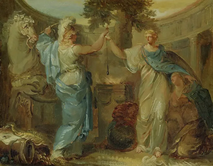 Framed Print : Allegory. Sweden, Finland and Mars, the God of War. Creator: Louis Adrien Masreliez Framed Print : Allegory. Sweden, Finland and Mars, the God of War. Creator: Louis Adrien Masreliez