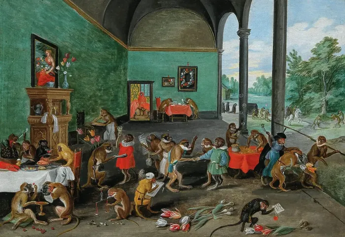 Framed Print : Allegory of Tulip Mania, Mid of 17th cen. Creator: Brueghel, Jan, the Younger (1601-1678) Framed Print : Allegory of Tulip Mania, Mid of 17th cen. Creator: Brueghel, Jan, the Younger (1601-1678)