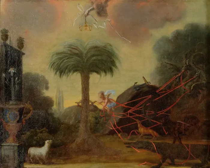 Framed Print : Allegory, unknown date. Creator: Anon Framed Print : Allegory, unknown date. Creator: Anon