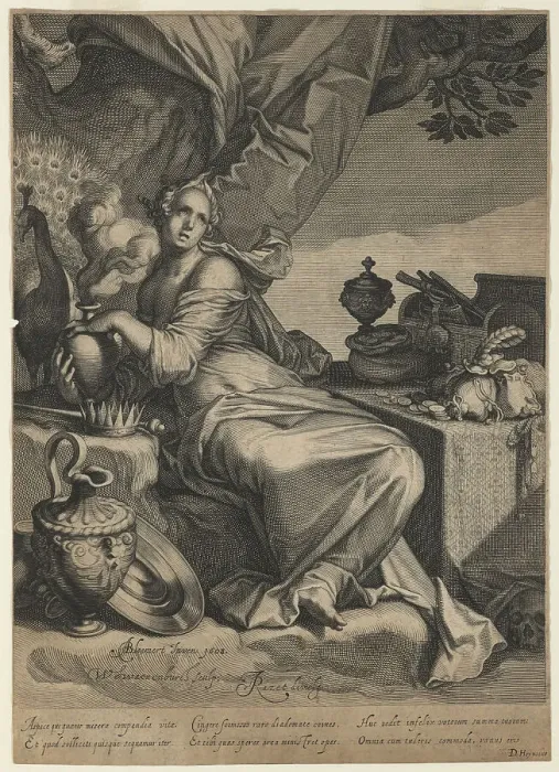 Framed Print : Allegory of the Vanity and Transitory Nature of Worldly Possessions, 1608. Artist: Swanenburgh, Willem van (1582-1616)