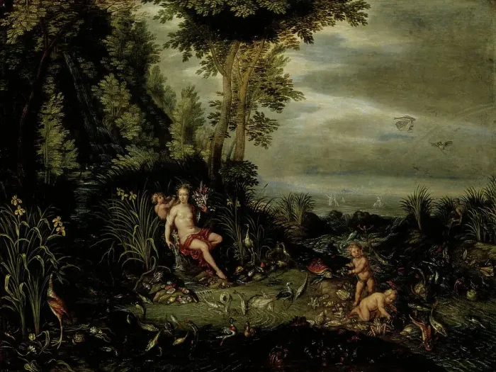 Framed Print : Allegory of Water. Creator: Jan Brueghel the Elder Framed Print : Allegory of Water. Creator: Jan Brueghel the Elder