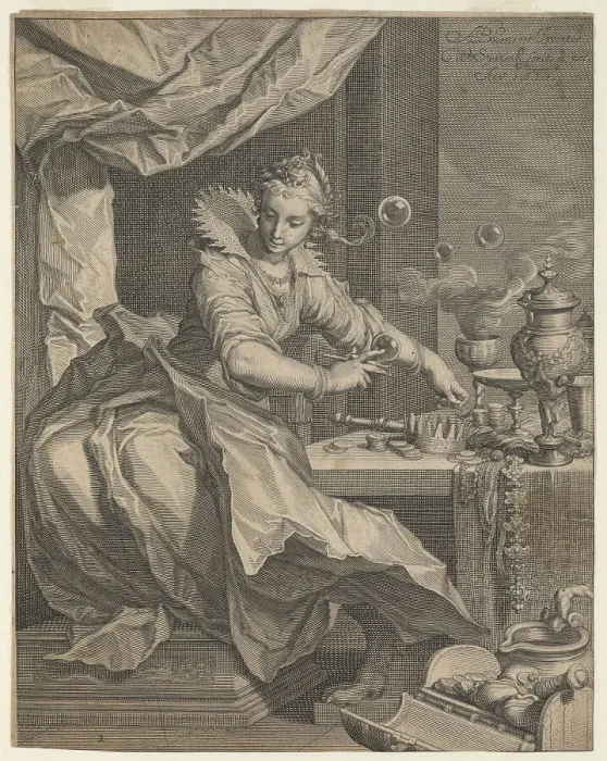 Framed Print : Allegory of Wealth and Luxury, 1611. Artist: Swanenburgh, Willem van (1582-1616) Framed Print : Allegory of Wealth and Luxury, 1611. Artist: Swanenburgh, Willem van (1582-1616)