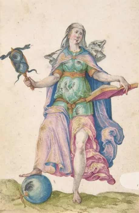 Framed Print : Allegory of Wisdom, late 16th-early 17th century. Creator: Anon Framed Print : Allegory of Wisdom, late 16th-early 17th century. Creator: Anon