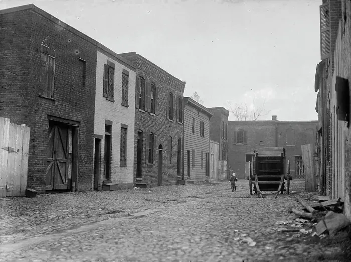 Framed Print : Alley Clearance. Slum Views, 1914. Creator: Harris & Ewing. Alley Clearance. Slum Views, 1914. Creator: Harris & Ewing Framed Print : Alley Clearance. Slum Views, 1914. Creator: Harris & Ewing. Alley Clearance. Slum Views, 1914. Creator: Harris & Ewing