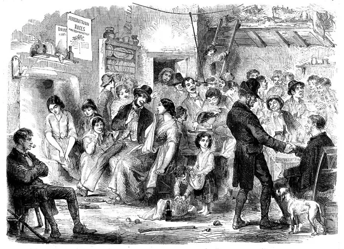 Framed Print : Allhallow-Eve - a sketch in Kilkenny by Edmund Fitzpatrick, 1858. Creator: Unknown. Allhallow-Eve - a sketch in Kilkenny by Edmund Fitzpatrick, 1858. Creator: Unknown Framed Print : Allhallow-Eve - a sketch in Kilkenny by Edmund Fitzpatrick, 1858. Creator: Unknown. Allhallow-Eve - a sketch in Kilkenny by Edmund Fitzpatrick, 1858. Creator: Unknown