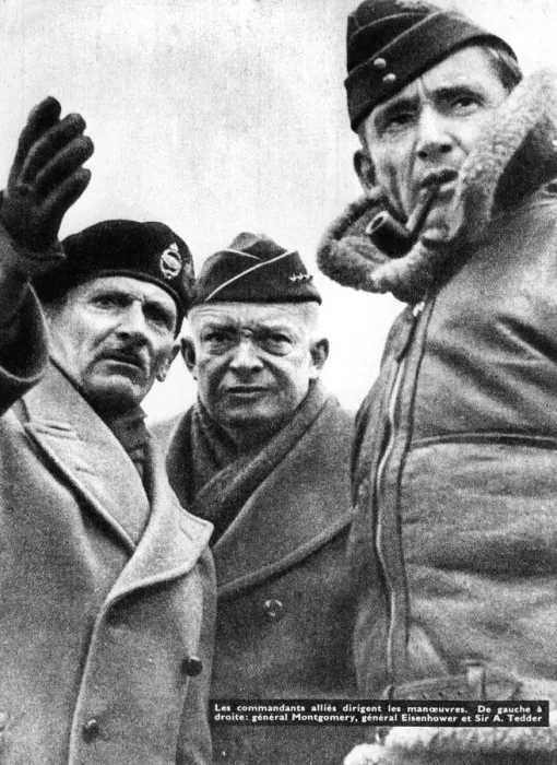 Framed Print : Allied commanders in France, 1944 Framed Print : Allied commanders in France, 1944