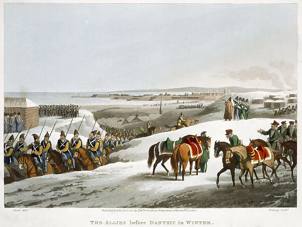 The Allies before Dantzic in Winter, 1818. Artist: Matthew Dubourg