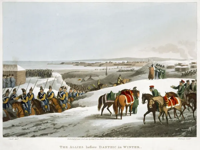 Framed Print : The Allies before Dantzic in Winter, 1818. Artist: Matthew Dubourg Framed Print : The Allies before Dantzic in Winter, 1818. Artist: Matthew Dubourg
