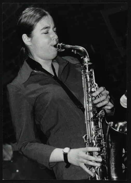 Framed Print : Allison Neale playing alto saxophone at The Fairway, Welwyn Garden City, Hertfordshire, 2001 Framed Print : Allison Neale playing alto saxophone at The Fairway, Welwyn Garden City, Hertfordshire, 2001
