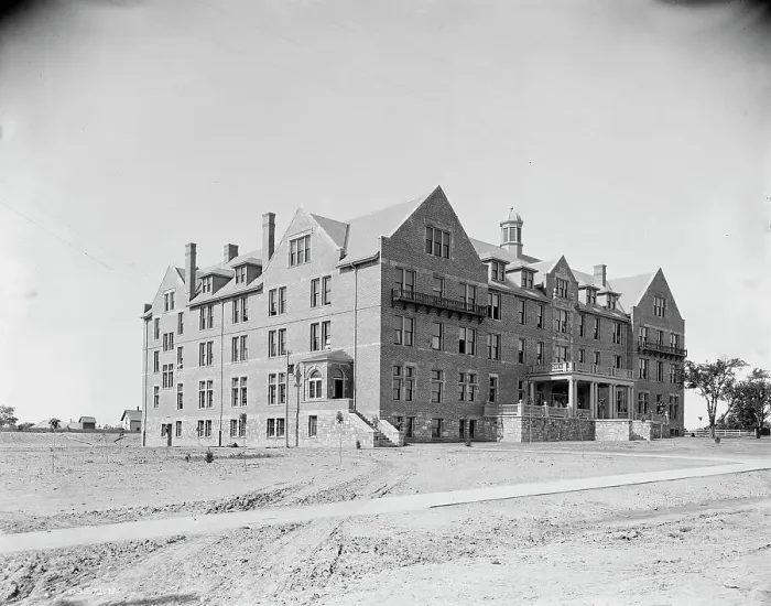 Framed Print : Alma College, Wright Hall, Alma, Mich. between 1895 and 1910. Creator: Unknown Framed Print : Alma College, Wright Hall, Alma, Mich. between 1895 and 1910. Creator: Unknown