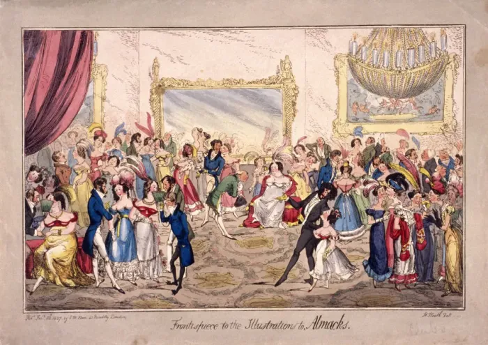 Framed Print : Almacks Assembly Rooms, London, 1827. Artist: SW Fores Framed Print : Almacks Assembly Rooms, London, 1827. Artist: SW Fores
