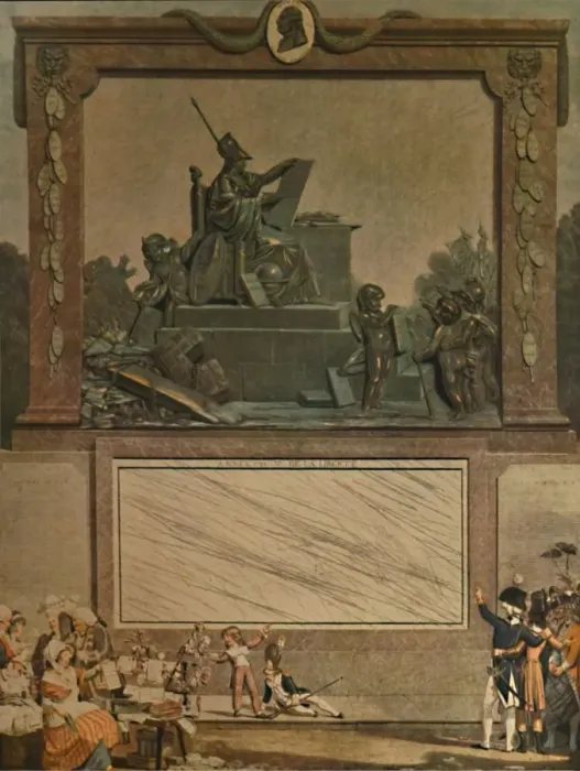 Framed Print : Almanach National, 1791, (1913). Artist: Philibert Louis Debucourt Framed Print : Almanach National, 1791, (1913). Artist: Philibert Louis Debucourt