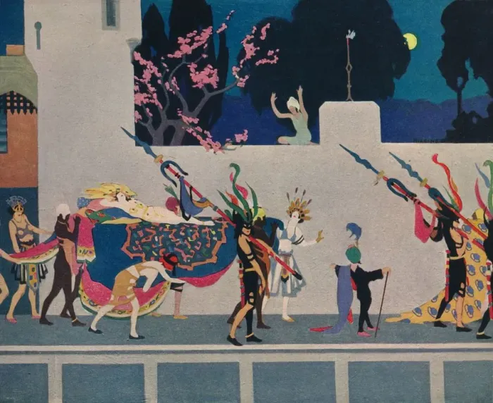 Framed Print : Almas sees the Princess, c1919, (c1932). Artist: Richard E Higgins Framed Print : Almas sees the Princess, c1919, (c1932). Artist: Richard E Higgins