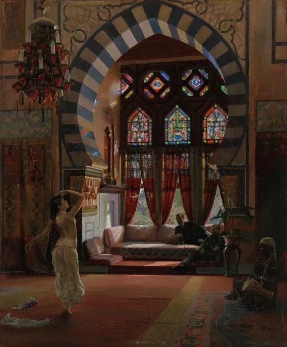 Framed Print : Almée, an Egyptian Dancer, 1883. Creator: Gunnar Berndtson Framed Print : Almée, an Egyptian Dancer, 1883. Creator: Gunnar Berndtson