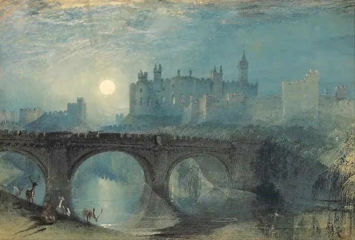 Framed Print : Alnwick Castle, c. 1829. Artist: Turner, Joseph Mallord William (1775-1851) Framed Print : Alnwick Castle, c. 1829. Artist: Turner, Joseph Mallord William (1775-1851)