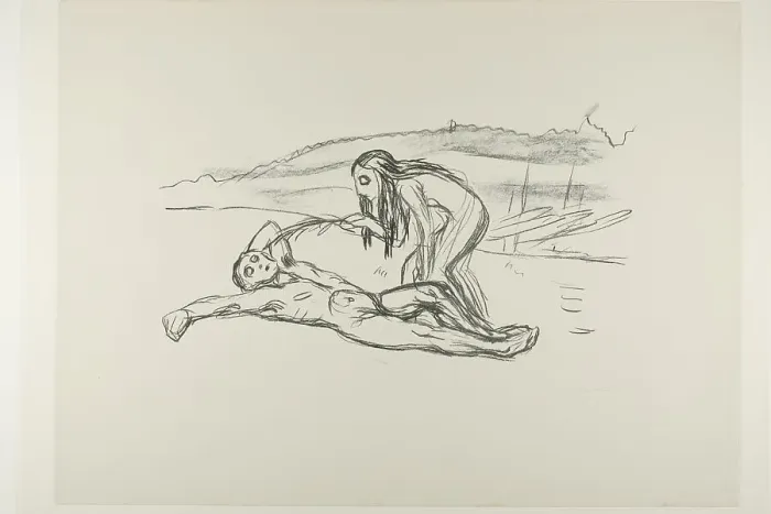 Framed Print : Alpha and Omega, 1908 / 09. Creator: Edvard Munch Framed Print : Alpha and Omega, 1908 / 09. Creator: Edvard Munch