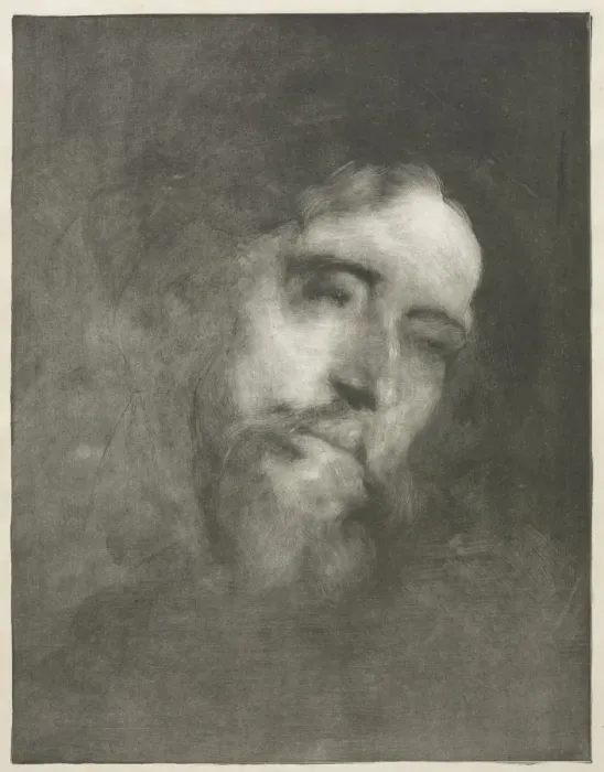 Framed Print : Alphonse Daudet, 1893. Creator: Eugene Carriere (French, 1849-1906) Framed Print : Alphonse Daudet, 1893. Creator: Eugene Carriere (French, 1849-1906)