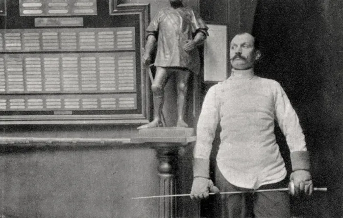Framed Print : Alphonse Kirchoffer, French fencer, 1904 Framed Print : Alphonse Kirchoffer, French fencer, 1904