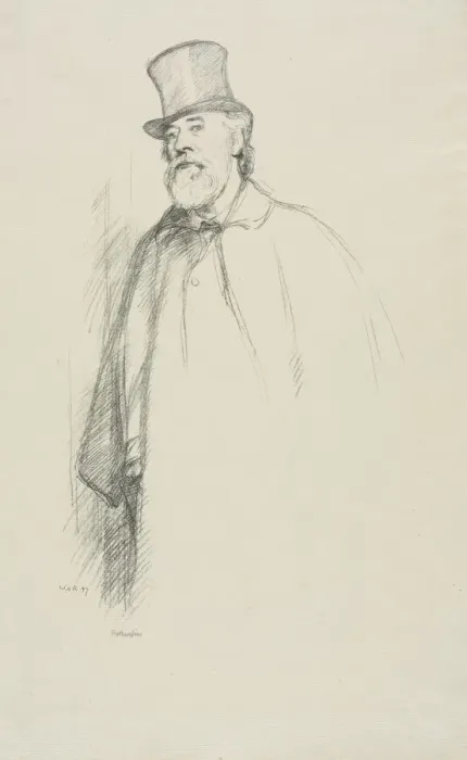 Framed Print : Alphonse Legros, 1897. Creator: William Rothenstein (British, 1872-1945) Framed Print : Alphonse Legros, 1897. Creator: William Rothenstein (British, 1872-1945)