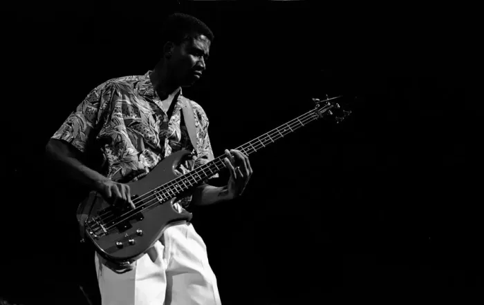 Framed Print : Alphonso Johnson, JVC Capital JF, Royal Festival Hall, London, July 1988. Artist: Brian O Connor Framed Print : Alphonso Johnson, JVC Capital JF, Royal Festival Hall, London, July 1988. Artist: Brian O Connor