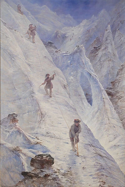 Alpine Climbers, 1869. Creator: Elijah Walton