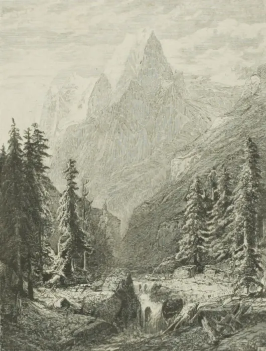 Framed Print : Alpine Landscape, n. d. Creator: Alexandre Calame Framed Print : Alpine Landscape, n. d. Creator: Alexandre Calame
