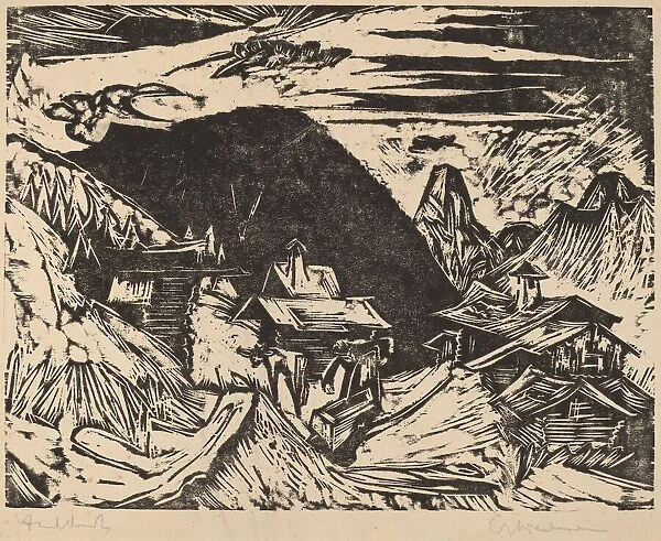 Alpine Pasture, 1918. Creator: Ernst Kirchner