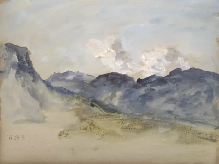 Framed Print : In the Alps. Creator: Hercules Brabazon (British, 1821-1906) Framed Print : In the Alps. Creator: Hercules Brabazon (British, 1821-1906)