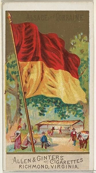Alsace and Lorraine, from Flags of All Nations, Series 2 (N10) for Allen &