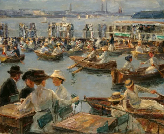 Framed Print : On the Alster in Hamburg, 1910. Artist: Liebermann, Max (1847-1935) Framed Print : On the Alster in Hamburg, 1910. Artist: Liebermann, Max (1847-1935)