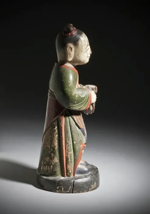 Framed Print : Altar Attendant (Tongja) Holding a Turtle (image 2 of 4), 18th century. Creator: Unknown Framed Print : Altar Attendant (Tongja) Holding a Turtle (image 2 of 4), 18th century. Creator: Unknown