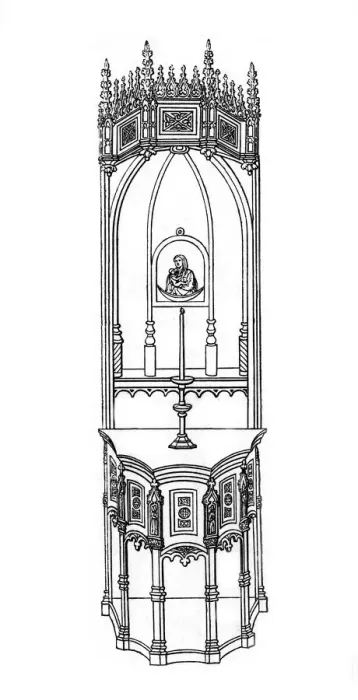 Framed Print : Altar, c15th century?, (1843). Artist: Henry Shaw Framed Print : Altar, c15th century?, (1843). Artist: Henry Shaw