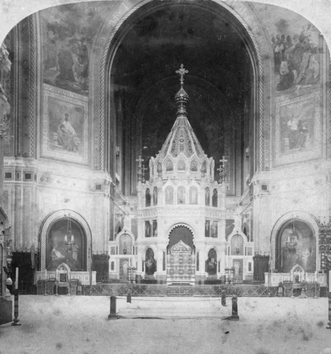 Framed Print : Altar, Cathedral of Christ the Saviour, Moscow, Russia, 1898. Artist: Underwood & Underwood Framed Print : Altar, Cathedral of Christ the Saviour, Moscow, Russia, 1898. Artist: Underwood & Underwood