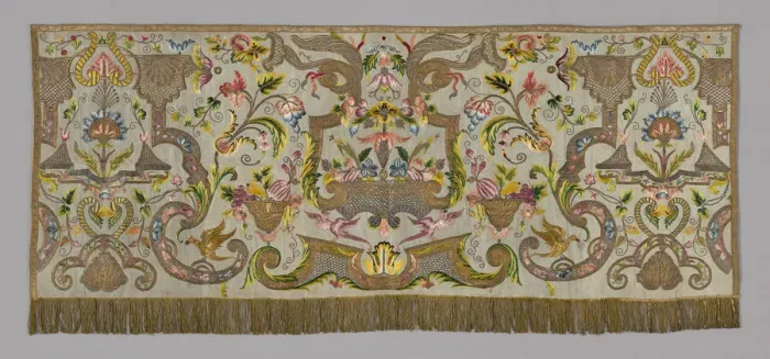 Framed Print : Altar Frontal, France, 18th century. Creator: Unknown Framed Print : Altar Frontal, France, 18th century. Creator: Unknown