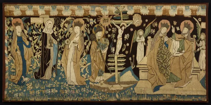 Framed Print : Altar Frontal, Germany, c. 1450. Creator: Unknown Framed Print : Altar Frontal, Germany, c. 1450. Creator: Unknown
