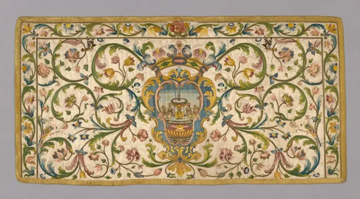 Framed Print : Altar Frontal, Italy, 18th century. Creator: Unknown Framed Print : Altar Frontal, Italy, 18th century. Creator: Unknown