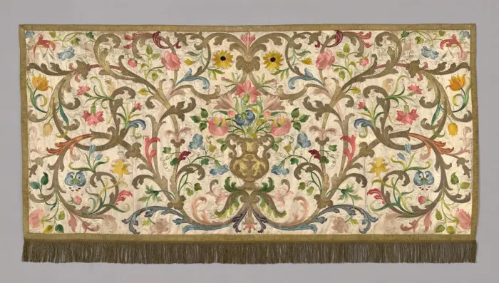 Framed Print : Altar Frontal, Italy, 19th century. Creator: Unknown Framed Print : Altar Frontal, Italy, 19th century. Creator: Unknown