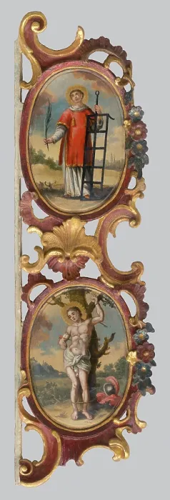 Framed Print : Altar of Martyrs - Saint Roch and Stephen, 1750-1800. Creator: Unknown Framed Print : Altar of Martyrs - Saint Roch and Stephen, 1750-1800. Creator: Unknown
