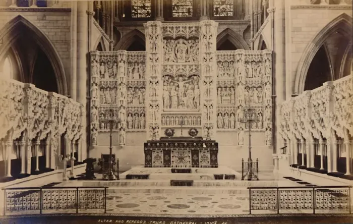 Framed Print : Altar and Reredos Truro Cathedral, 1929. Creator: Unknown