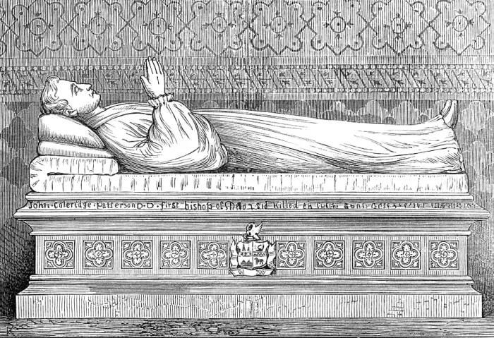 Framed Print : Altar-tomb of the late Bishop Patteson, Christ Church, Sydney, 1874. Creator: Unknown Framed Print : Altar-tomb of the late Bishop Patteson, Christ Church, Sydney, 1874. Creator: Unknown