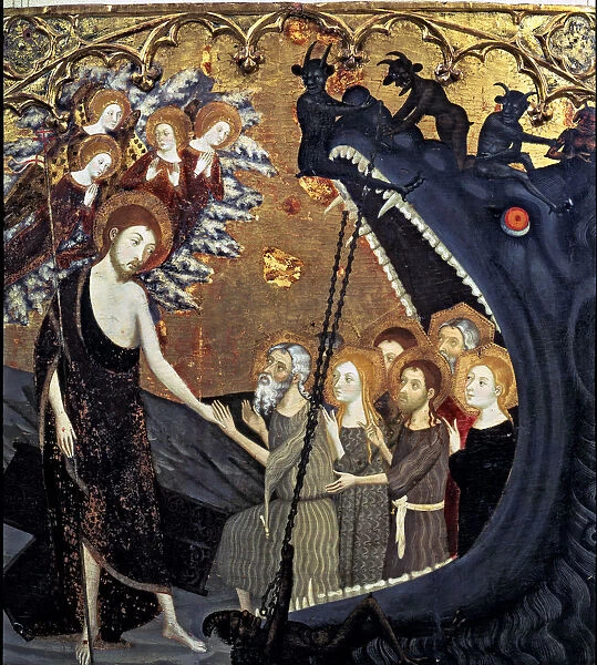 Altarpiece of the Holy Sepulchre. Table of the Descent into Limbo. Tempera on wood