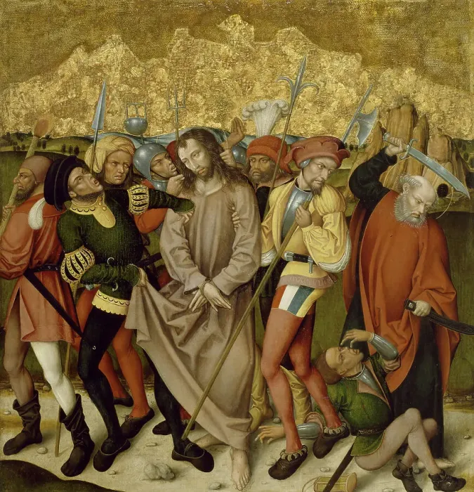 Framed Print : Altarpiece with the Passion of Christ: Arrest of Christ, c1480-1495. Creator: Unknown Framed Print : Altarpiece with the Passion of Christ: Arrest of Christ, c1480-1495. Creator: Unknown