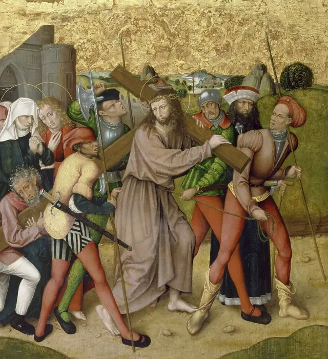 Framed Print : Altarpiece with the Passion of Christ: Way to Calvary, c1480-1495. Creator: Unknown Framed Print : Altarpiece with the Passion of Christ: Way to Calvary, c1480-1495. Creator: Unknown