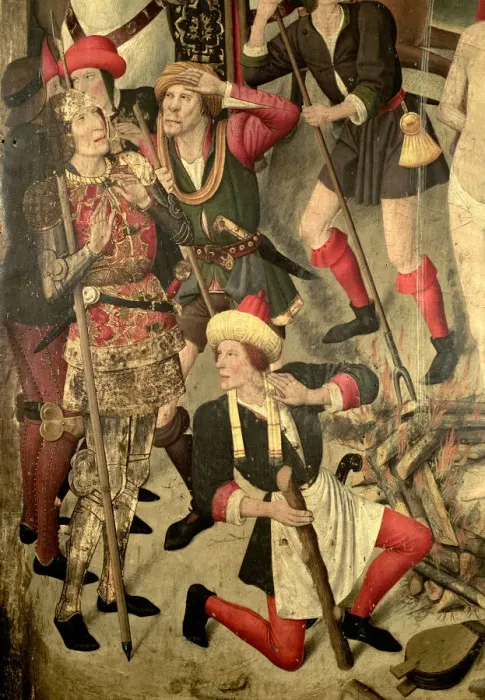 Framed Print : Detail of the Altarpiece of Saint Vincent by Jaume Huguet Framed Print : Detail of the Altarpiece of Saint Vincent by Jaume Huguet