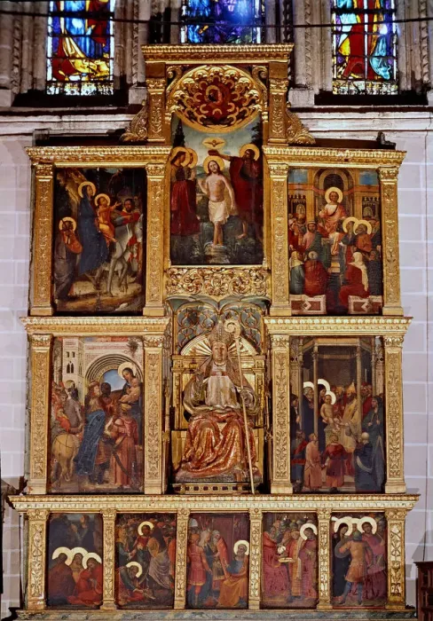 Framed Print : Altarpiece of St. Ursula, from Cubells (Lleida)