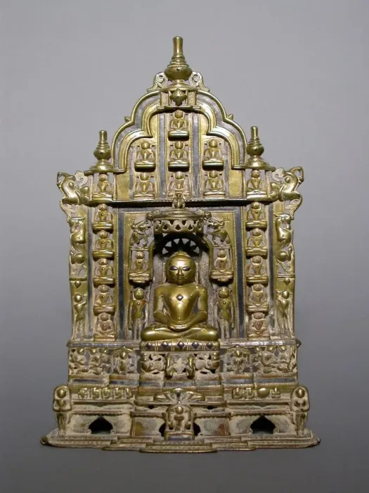 Framed Print : Altarpiece with Twenty-Second Jaina Tirthankara Neminatha Surrounded by Twenty-... 1498 Framed Print : Altarpiece with Twenty-Second Jaina Tirthankara Neminatha Surrounded by Twenty-... 1498